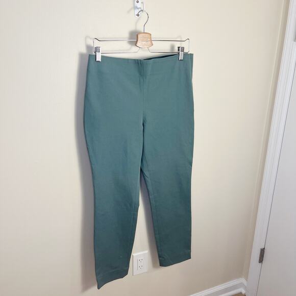 NWT COS Women's Ankle Zips Slim Fit Trousers Size 12 Green - Picture 4 of 9